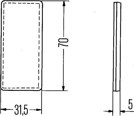 HELLA 8RA 004 412-001 - Heijastin inparts.fi