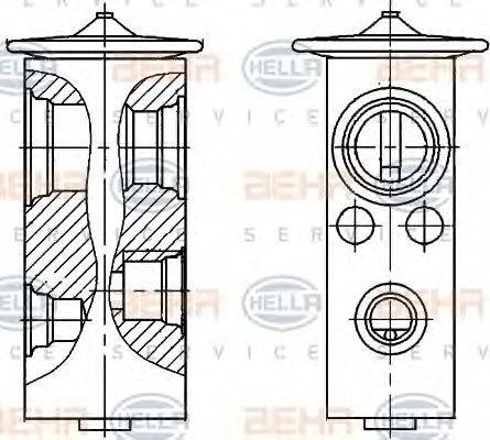 HELLA 8UW 351 336-311 - Paisuntaventtiili, ilmastointilaite inparts.fi