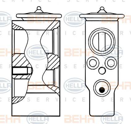 HELLA 8UW 351 200-514 - Paisuntaventtiili, ilmastointilaite inparts.fi