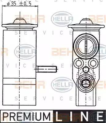 HELLA 8UW 351 239-021 - Paisuntaventtiili, ilmastointilaite inparts.fi