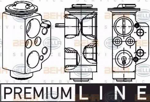 HELLA 8UW 351 234-471 - Paisuntaventtiili, ilmastointilaite inparts.fi