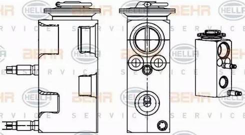 HELLA 8UW 351 234-521 - Paisuntaventtiili, ilmastointilaite inparts.fi