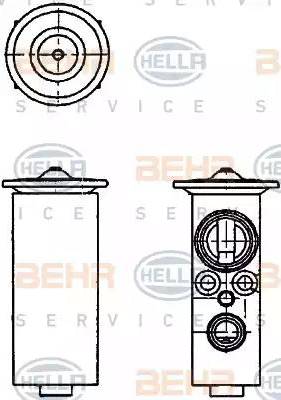 HELLA 8UW 351 234-141 - Paisuntaventtiili, ilmastointilaite inparts.fi