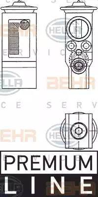 HELLA 8UW 351 234-231 - Paisuntaventtiili, ilmastointilaite inparts.fi