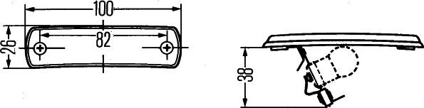 HELLA 2PF 001 647-031 - Sivuvalo inparts.fi