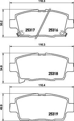 HELLA T2143 - Jarrupala, levyjarru inparts.fi