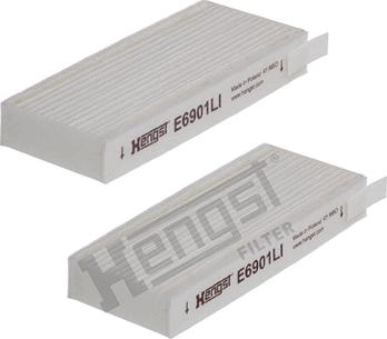 Hengst Filter E6901LI-2 - Suodatin, sisäilma inparts.fi