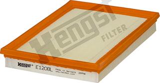 Hengst Filter E1208L - Ilmansuodatin inparts.fi