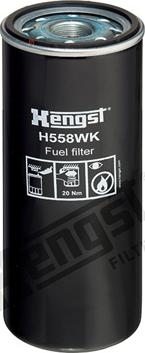 Hengst Filter H558WK - Polttoainesuodatin inparts.fi