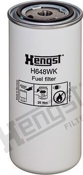 Hengst Filter H648WK - Polttoainesuodatin inparts.fi