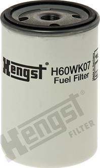 Hengst Filter H60WK07 - Polttoainesuodatin inparts.fi