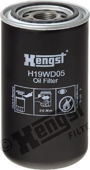 Hengst Filter H19WD05 - Hydrauliikkasuodatin, automaattivaihteisto inparts.fi