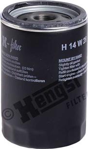 Hengst Filter H14W26 - Öljynsuodatin inparts.fi
