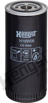 Hengst Filter H18W08 - Öljynsuodatin inparts.fi