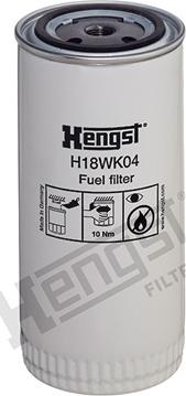 Hengst Filter H18WK04 - Polttoainesuodatin inparts.fi