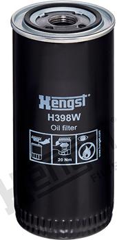 Hengst Filter H398W - Öljynsuodatin inparts.fi