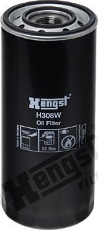 Hengst Filter H308W - Öljynsuodatin inparts.fi