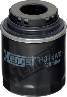 Hengst Filter H314W01 - Öljynsuodatin inparts.fi