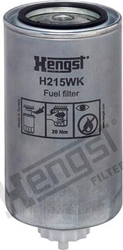 Hengst Filter H215WK - Polttoainesuodatin inparts.fi
