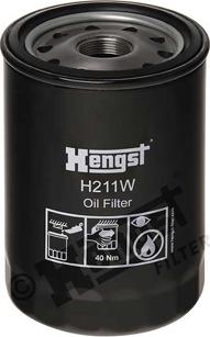 Hengst Filter H211W - Öljynsuodatin inparts.fi