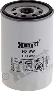 Hengst Filter H218W - Öljynsuodatin inparts.fi