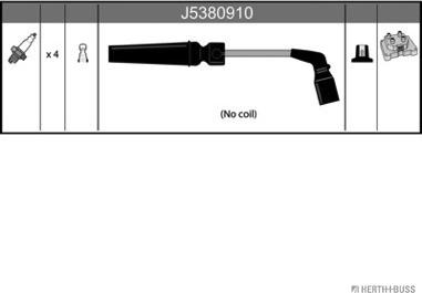 Herth+Buss Jakoparts J5380910 - Sytytysjohtosarja inparts.fi