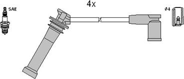 Hitachi 134955 - Sytytysjohtosarja inparts.fi