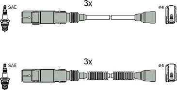 Hitachi 134952 - Sytytysjohtosarja inparts.fi