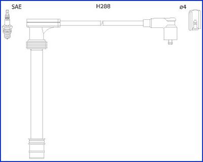 HITACHI 134518 - Sytytysjohtosarja inparts.fi