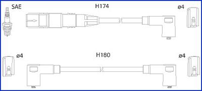 Hitachi 134808 - Sytytysjohtosarja inparts.fi