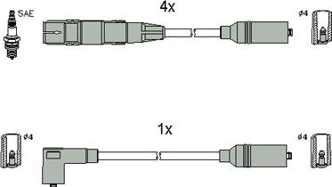 Hitachi 134831 - Sytytysjohtosarja inparts.fi