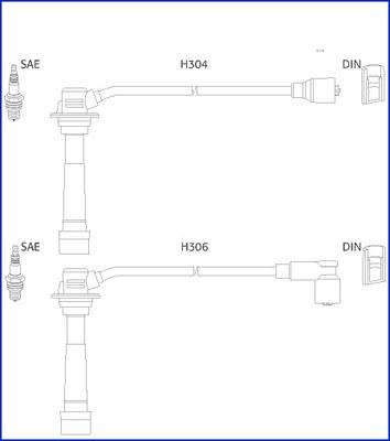 Hitachi 134242 - Sytytysjohtosarja inparts.fi