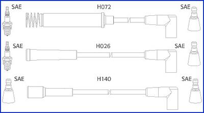 Hitachi 134202 - Sytytysjohtosarja inparts.fi