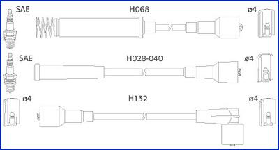 Hitachi 134214 - Sytytysjohtosarja inparts.fi