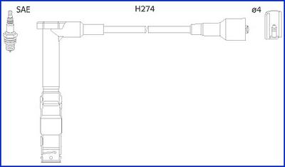 Hitachi 134775 - Sytytysjohtosarja inparts.fi