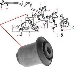 Honda 51392-S5A-701 - Tukivarren hela inparts.fi