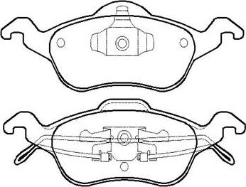 BOSCH 0 986 AB4 116 - Jarrupala, levyjarru inparts.fi