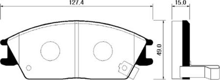 Vemo 5810122A10 - Jarrupala, levyjarru inparts.fi