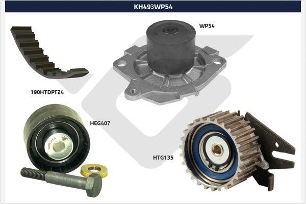 Hutchinson KH 493WP54 - Vesipumppu + jakohihnasarja inparts.fi