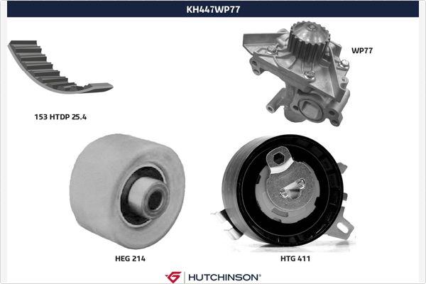 Hutchinson KH 447WP77 - Vesipumppu + jakohihnasarja inparts.fi