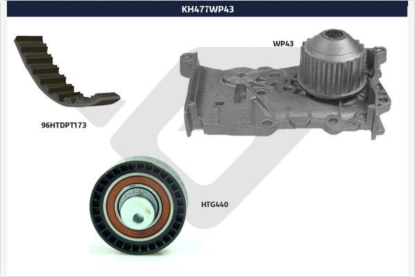 Hutchinson KH 477WP43 - Vesipumppu + jakohihnasarja inparts.fi