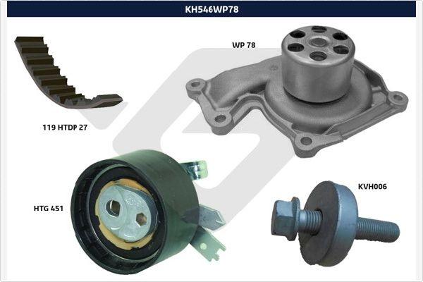 Hutchinson KH 546WP78 - Vesipumppu + jakohihnasarja inparts.fi