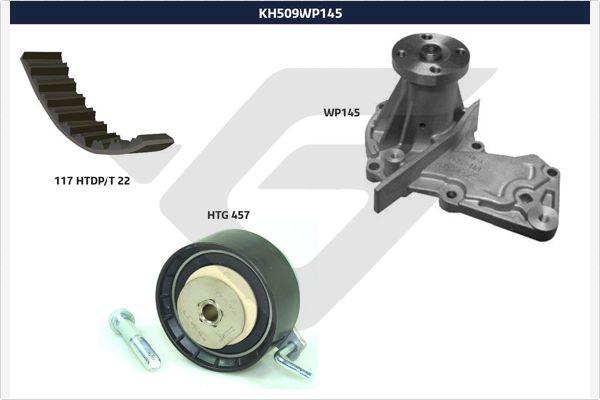 Hutchinson KH 509WP145 - Vesipumppu + jakohihnasarja inparts.fi