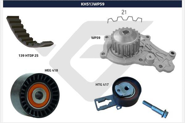 Hutchinson KH 513WP59 - Vesipumppu + jakohihnasarja inparts.fi