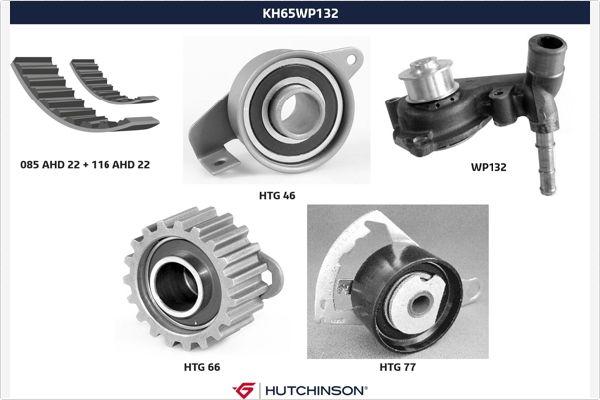 Hutchinson KH 65WP132 - Vesipumppu + jakohihnasarja inparts.fi