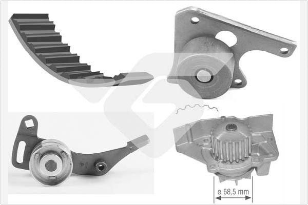 Hutchinson KH 01WP12 - Vesipumppu + jakohihnasarja inparts.fi