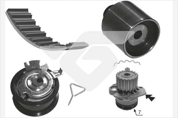 Hutchinson KH 194WP67 - Vesipumppu + jakohihnasarja inparts.fi