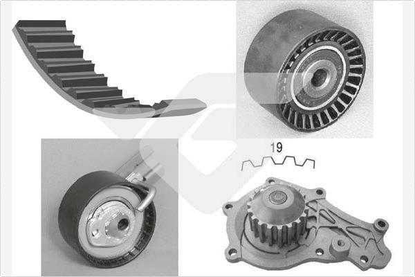 Hutchinson KH 190WP64 - Vesipumppu + jakohihnasarja inparts.fi