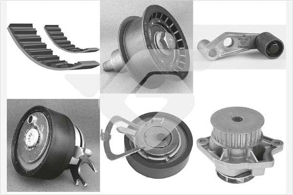 Hutchinson KH 192WP32 - Vesipumppu + jakohihnasarja inparts.fi