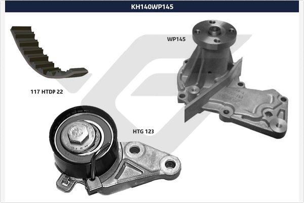 Hutchinson KH 140WP145 - Vesipumppu + jakohihnasarja inparts.fi